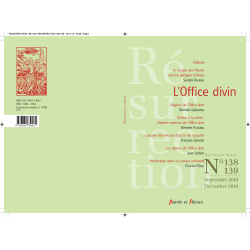 REVUE n° 138/139 : L’Office divin