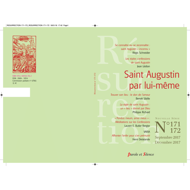 REVUE n° 171/172 : Saint Augustin par lui-même