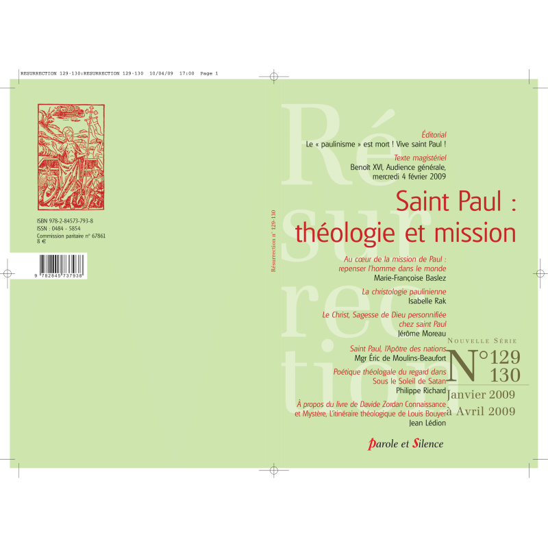 REVUE n° 129/130 : Saint Paul, théologie et mission